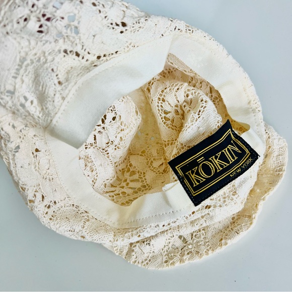 Vintage KOKIN New York Luxurious Couture Crochet Bucket Hat - Picture 11 of 16